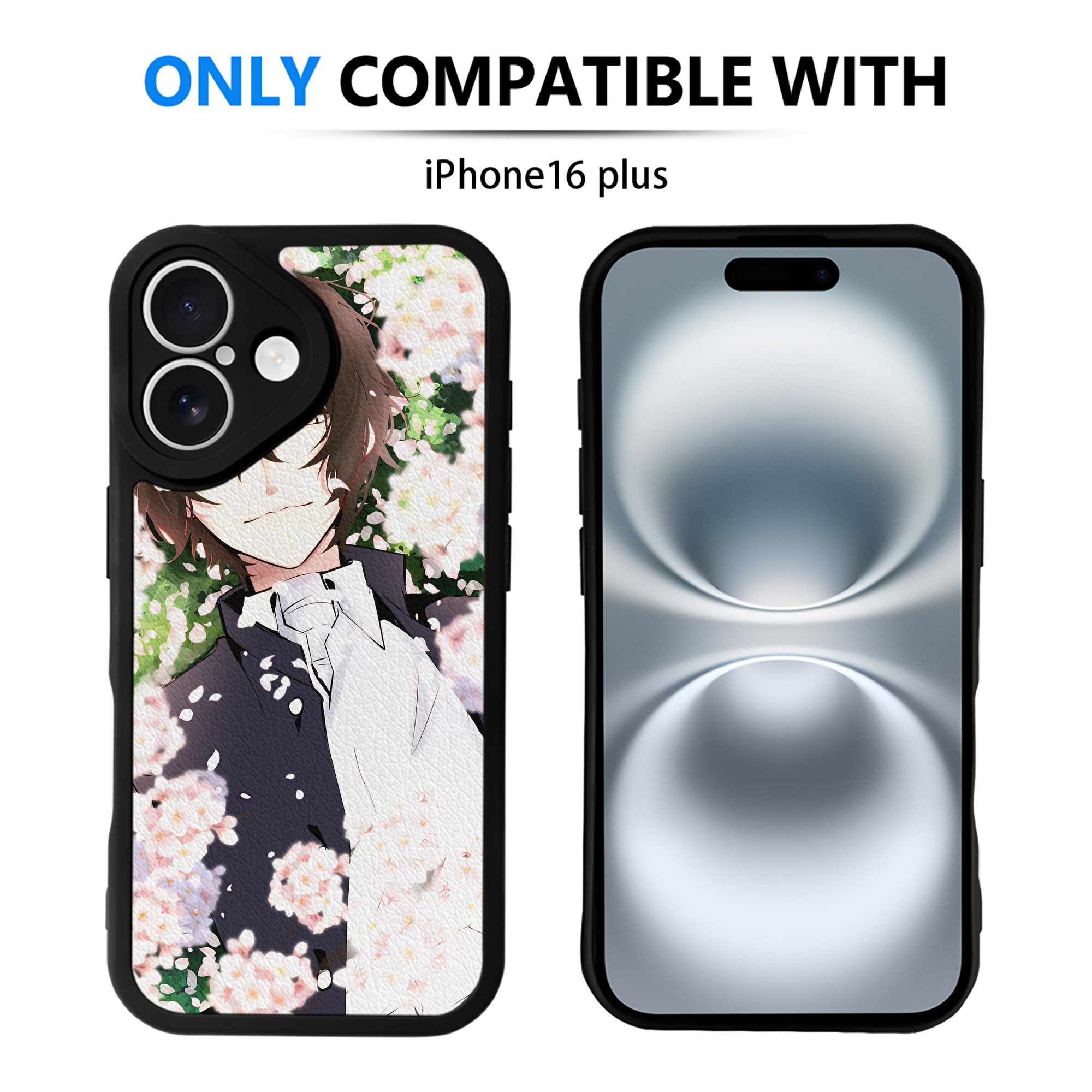 （画像用） 文豪ストレイドッグス Bungo Stray Dogs 【iPhone 16シリーズ対応】シリコンスマホケース（レザー調） 材質：シリコン